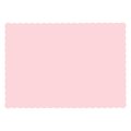 Hoffmaster 10" x 14" Scalloped Pink Paper Placemats, PK1000 310558